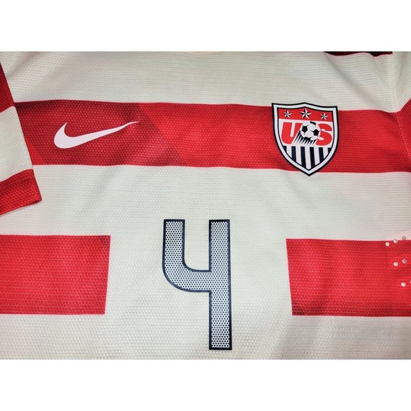 Bradley United States USA US USMNT PLAYER ISSUE Home 2012 Waldo Soccer Jersey M - Picture 4 of 9